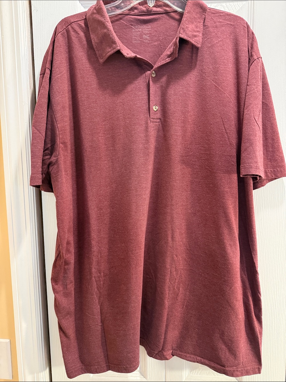 Men's Short-Sleeve Polo Shirt - Deep Wine-super soft!